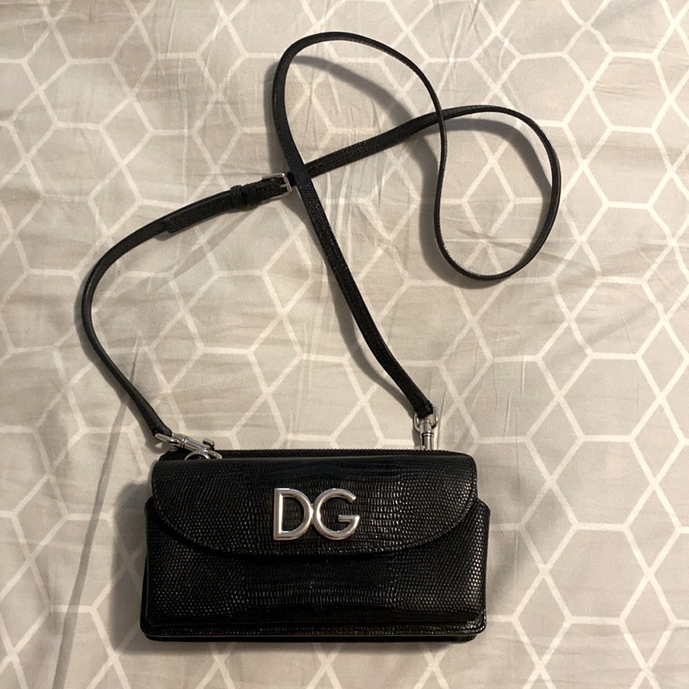 Authentic Dolce & Gabbana Black Leather Crossbody! EUC
